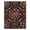 Black, Pattern 15, variant on ODIKA 4'x6' Machine Washable Non-Slip Area Rug, Antique Burgundy High Traffic Rug, Red, 955578