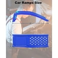 thumbnail image 6 of 8" Lift Solid Steel Car Ramp 8000 Lbs Capacity, 2000 Lbs Per Ramps, Heavy Duty Truck Ramps for Car Repair or Vehicle Maintenance, 2 Pack Car Ramps, Blue, 6 of 9