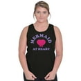 thumbnail image 3 of Mermaid Lovers Cute Seashell Heart Tank Top Tee Shirt Women Brisco Brands S, 3 of 6