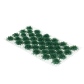 NUOBESTY Mixed Model Grass Terrain Powder Green Fake Grass Fairy Garden  Miniatures Landscape Building 4 Pack