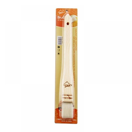 

Greyghost 1Pc Straight Wooden Hand le Wool Brush Belt Packaging Wool Brush Wood Hand le Barbecue Brush Soft Hair Love Full House Baking Tool A