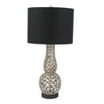 thumbnail image 1 of Sagebrook Home Lampe de Table Tissée en Panier Polyresine 31 Pouces, Argent, 1 of 1