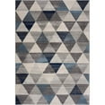 thumbnail image 4 of 2â€™ x 3â€™ Navy Blue Geometric Diamond Scatter Rug, 4 of 9
