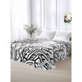thumbnail image 6 of Black Gray Coral Coastal Flat Sheets Only Twin XL Size, Soft Breathable Bed Top Sheets for Mattress, Summer Beach Seaside Nautical Luxury Bedding Flat Sheets for Home Hotel Bedroom Bed Protection, 6 of 9