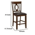 thumbnail image 5 of Benjara Mid Century Modern Style Dining Chairs with Flared Back, Set of 2, Brown, 5 of 5
