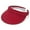 Red, variant on Homlyo Mens Womens Sun Protection Sports Cotton Twill Clip On Golf Tennis Visor, Black