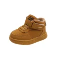 thumbnail image 5 of Zapatillas de deporte informales para niños, zapatos blancos pequeños de fondo suave transpirables, pegatinas mágicas de media altura, novedad de Otoño de 2024, 5 of 5