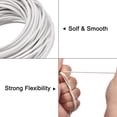 thumbnail image 3 of 11 Yards 2mm Round Leather Cord Lacing Strings for DIY Crafts Pure White, 3 of 6