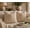 Beige, variant on Fennco Styles Beige Chenille Textured Corded Ribbed Decorative Throw Pillow Cover 18" x 18", 2-Pack