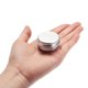 thumbnail image 4 of Uxcell Latas redondas con tapa de tornillo de 0.33oz, contenedores de estaño, tono plateado, paquete de 12, 4 of 6