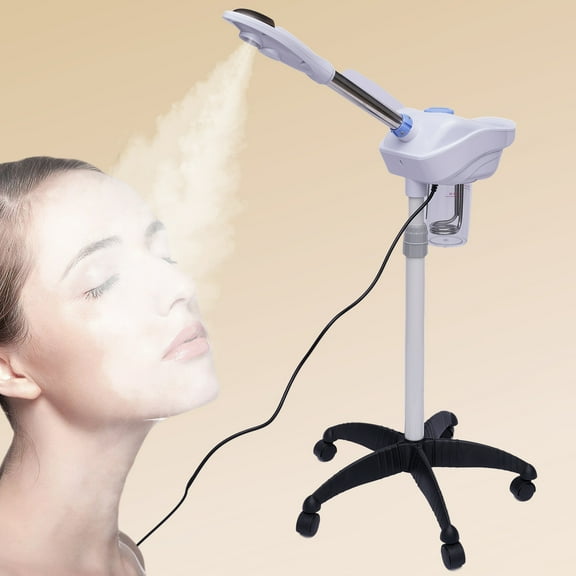 Professional Facial Steamer with Ozone & 360° Rotatable Nozzle – Spa-Quality Skin Care At Home – Large Water Tank & Quick Fogging – Adjustable Stand for Comfort