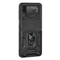 thumbnail image 2 of Funda de teléfono para Galaxy Z Flip, funda de teléfono compatible con funda a prueba de golpes, soporte de anillo de metal magnético, diseño fácil de usar, 2 of 9