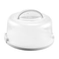 thumbnail image 3 of Caja portátil para guardar pasteles Macarena soporte para pasteles con tapa Redondo blanco, 3 of 8
