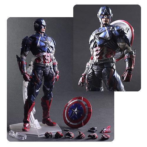 Marvel Universe Variant Play Arts Kai Captain America Action Figure