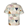 thumbnail image 3 of Color Triangle Hawaiian Shirts For Men, Summer Short-Sleeve Relaxed-Fit Button-Down Shirts Small, 3 of 9
