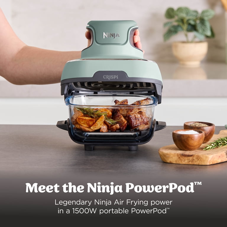 Ninja Crispi Glass Air Fryer 4-Qt, 4-in-1, Portable, Dishwasher