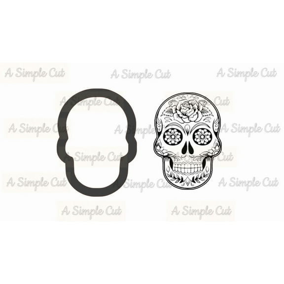 Sugar Skull Cookie Cutter