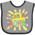 thumbnail image 3 of Inktastic I Love My Nonni Sun and Rainbow Letters Boys or Girls Baby Bib, 3 of 4