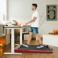 thumbnail image 2 of Costway 2-in-1 Folding Treadmill 2.25HP Jogging Machine w/ Dual LED Display Red, 2 of 9