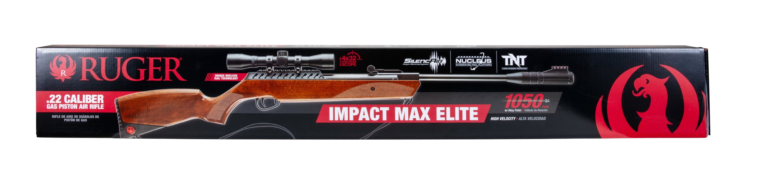 Ruger Impact Elite Gas Piston Breakbarrel .22 Cal Pellet Air Rifle Barrel Length 15 inches