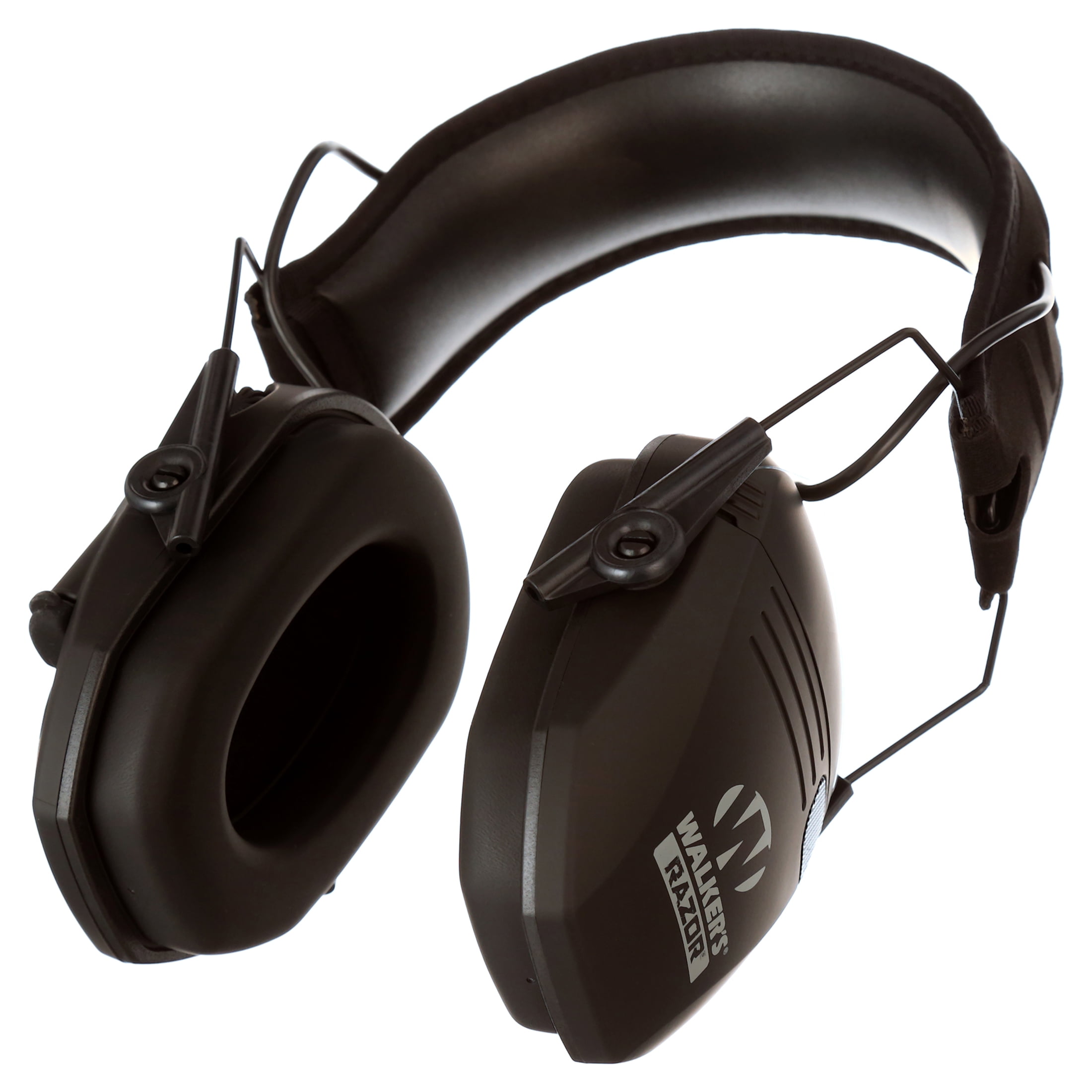 Walker's Razor Slim Ultra Low Profile Shooting Hearing Protection Earmuffs, NRR 23, Black