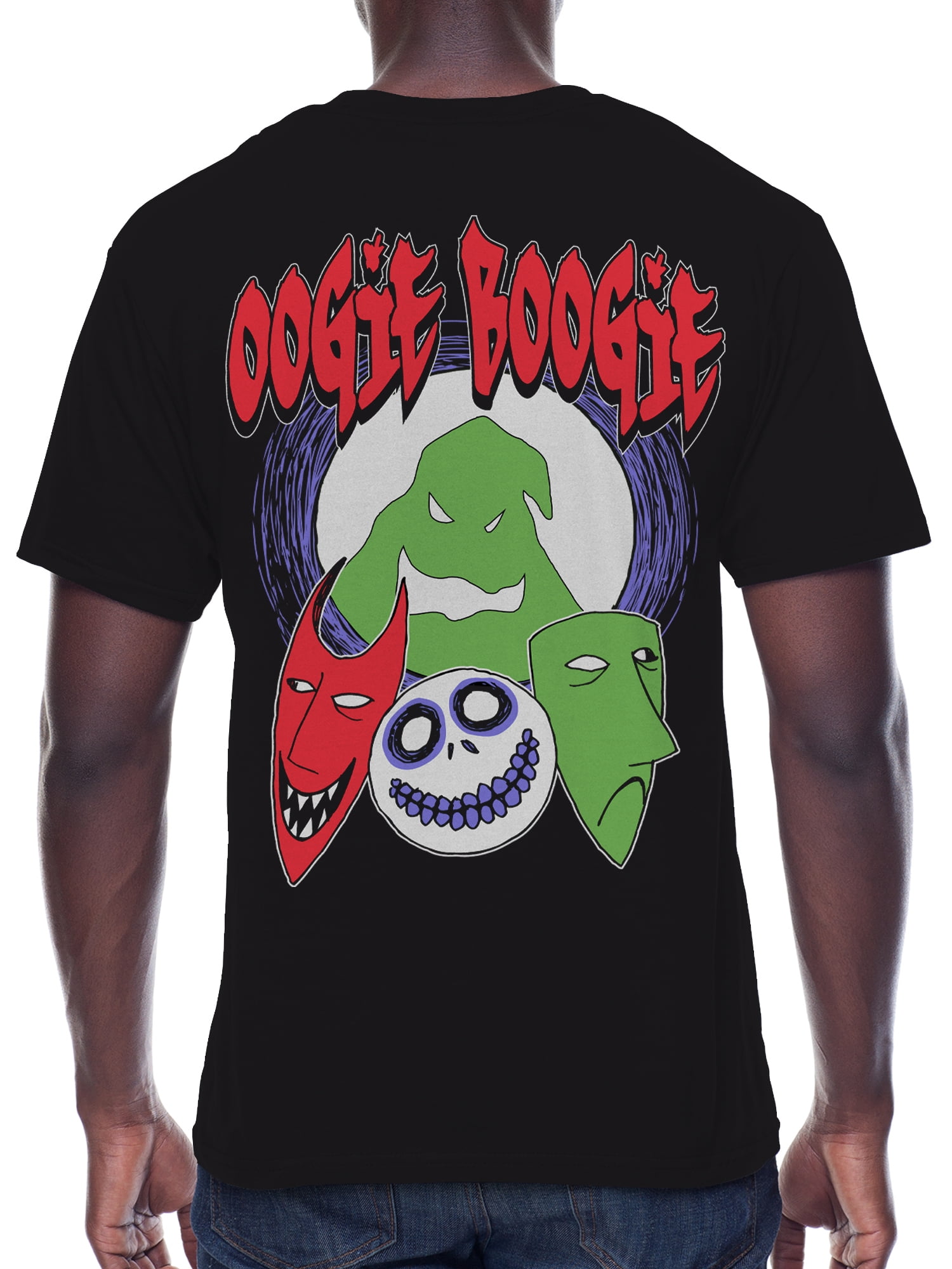 The Nightmare Before Christmas, Men's & Big Men's Graphic T-Shirt, Trio Patch, Sizes S-3XL