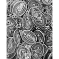 thumbnail image 6 of Pack of 12 Saints Medals in oxidized silver made in Italy 1" x 0.7", 6 of 32