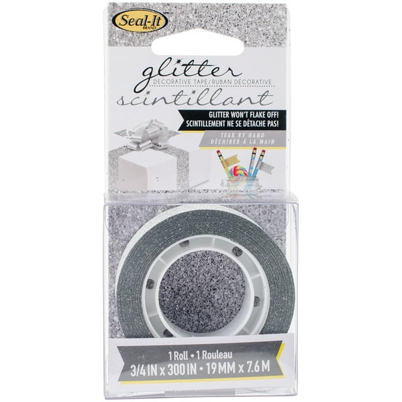 Le Page's Seal-It Glitter Tape .75"X300"-Silver