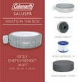 thumbnail image 5 of Coleman Hot Tub with 4 Pack Bestway SaluSpa Seat and 2 Headrest Pillows with Pump #P09144, 5 of 12