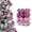 Pink, variant on LKXGBMY 24Pcs Christmas Balls Ornaments, 4 Style 3cm Shatterproof Christmas Tree Decorations Hanging Ball for Holiday Wedding Party Decoration, Yellow