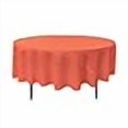 thumbnail image 3 of LA Linen TCpop90R-CoralP55 Polyester Poplin Tablecloth, Coral - 90 in. Round, 3 of 3