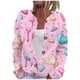 thumbnail image 2 of Sudadera con capucha de manga larga para mujer, informal, sin mangas, con estampado, de poliéster, 2 of 5