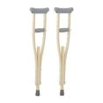 thumbnail image 1 of Muletas de madera Sammons Preston, tamaño adulto, sin látex, soportes resistentes para piernas después de lesiones o cirugías, altura ajustable y muletas con asa para personas mayores, discapacitadas, 1 of 2