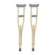 thumbnail image 1 of Muletas de madera Sammons Preston, tamaño adulto, sin látex, soportes resistentes para piernas después de lesiones o cirugías, altura ajustable y muletas con asa para personas mayores, discapacitadas, 1 of 2
