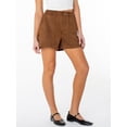 thumbnail image 5 of Celebrity Pink Women's Porkchop Pocket Suede Short, Sizes XS-XXXL, 5 of 6