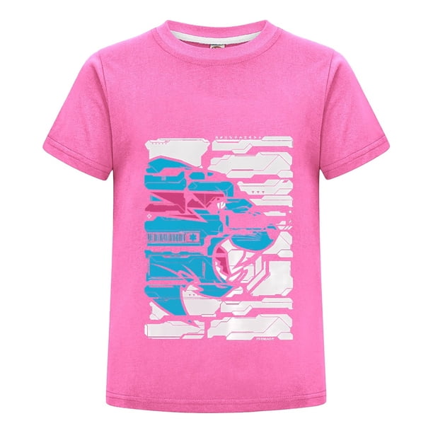 Playera MrBeast Niño Niña Estilo Azul Algodón Casual Estampado Verano Moda Juvenil Camiseta Regalo Ropa Cómoda Fans