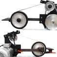 thumbnail image 5 of EQCOTWEA 71-82" Variable Speed Belt Sander Conversion Industrial Grade Sand-belt Machine 220V for Knives Cutting Tools, 5 of 9