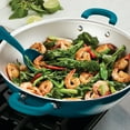 thumbnail image 6 of Rachael Ray 14.25" Create Delicious Aluminum Nonstick Wok, Teal, 6 of 7