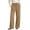 Khaki, variant on Hurxie Corduroy Pants for Women Elastic High Waist Pull On Straight Leg Slacks Casual Fall Trousers with Pockets