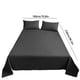 thumbnail image 3 of Bed Sheets Luxurious Hotel-Quality Microfiber | Soft Breathable Wrinkle-Resistant Fade Resistant | 71x91 in | White Gray Blue | Single Sheet | Elegant 4" Hem | Comfortable Durable Easy Care, 3 of 7