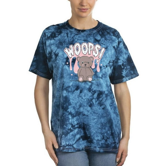 Woops Gooey Bear Cute Art Tie Dye Crystal Women -Image by Shutterstock, Female Medium