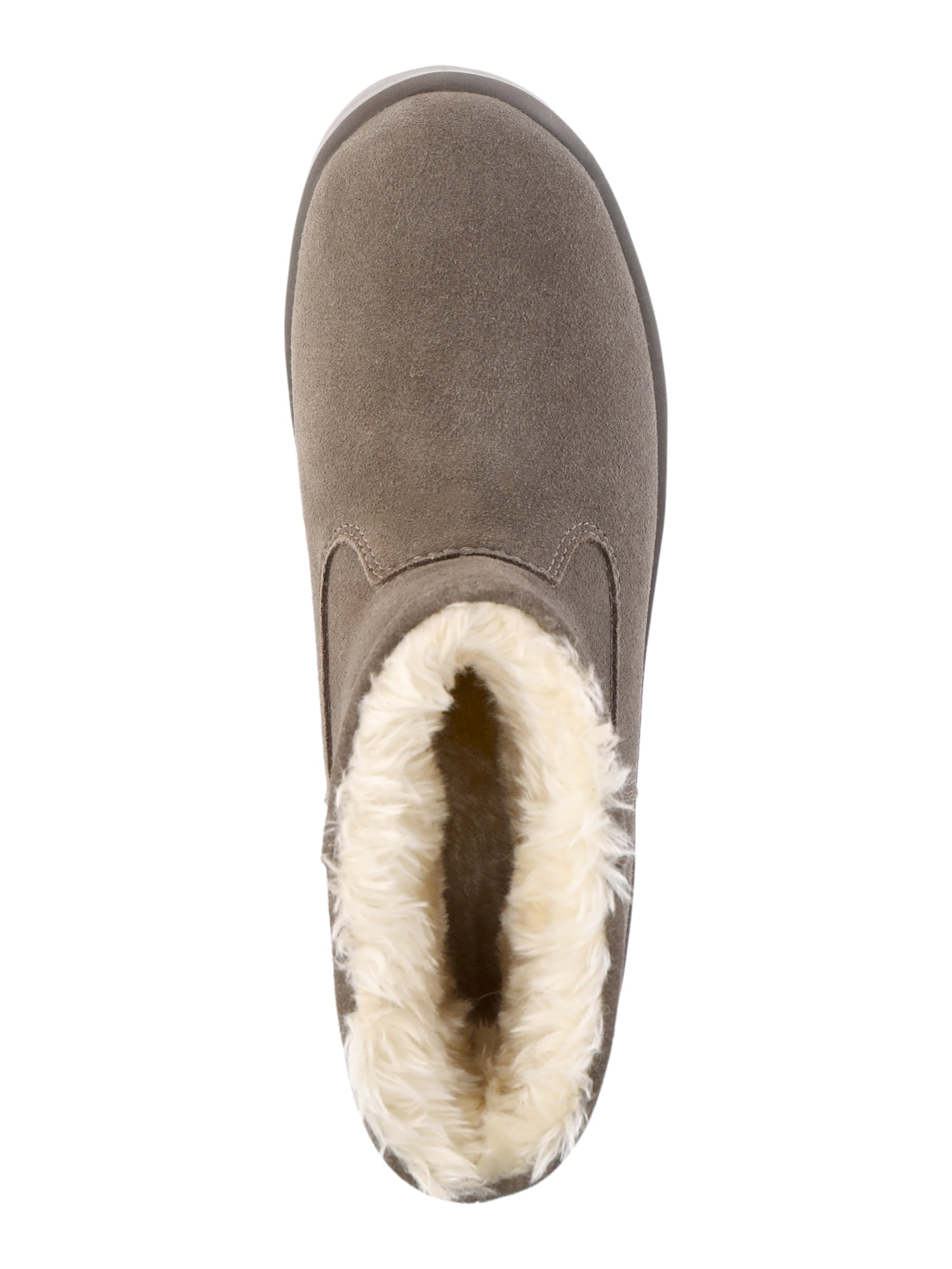 Time and Tru Women's Genuine Suede Platform Cozy Boots