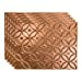 thumbnail image 3 of FASÃ„DE Rings Decorative Vinyl 18in x 24in Backsplash Panel in Polished Copper (5 Pack), 3 of 15