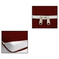 thumbnail image 6 of 4 Piece Zipper Sheet Set Includes (1 Zipper Fitted Sheet, 1 Flat Sheet And 2 Zipper PillowCase) with 8 Inch Deep Pocket 800 TC 100% Egyptian Cotton Solid Burgundy Color Full Size, 6 of 7