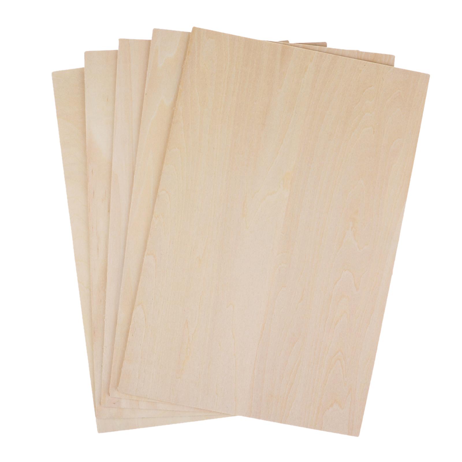 10 Plaques De Balsa Bois - 200x200x1.5mm, Non Finies - Pour Modélisme, Maquette, Gravure, Peinture, DIY - Surface Lisse Et Facile à Travailler