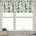 thumbnail image 3 of Ambesonne Sport Valance & Curtain, Wheeled Activity Design, 55"x24", Blue Coral Beige, 3 of 6
