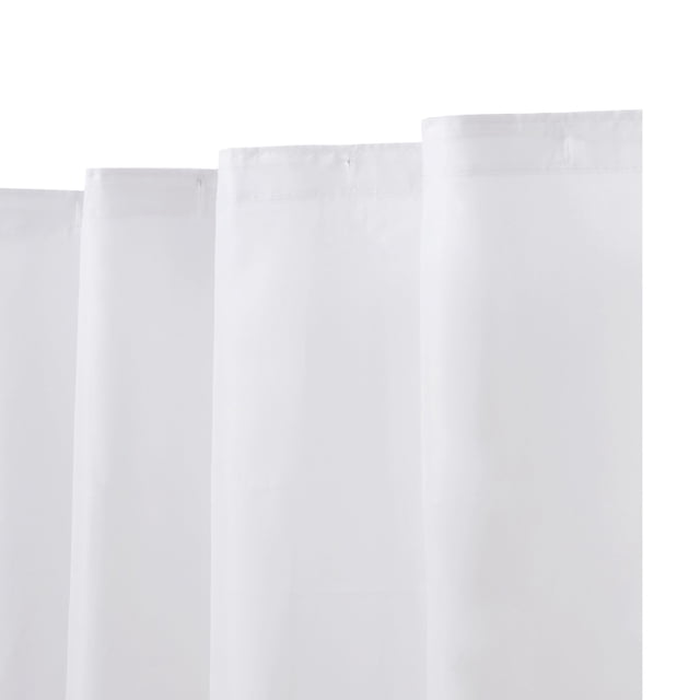 Cortina de ducha Kenney KN61253, repelente al agua, 180 x 183 cm, color blanco