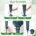 thumbnail image 6 of 10PCS Grave Flower Holder, 4PCS Large Cemetery Vases for Grave with Base, 6PCS Memorial Floral Vases with Spikes for Ground Lawn, 6 of 7