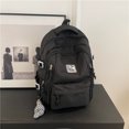 thumbnail image 1 of 2024 Summer New Student School Bag Backpack Soft Material Capacity Large Upper Body Easy Ergonomic black, 1 of 6