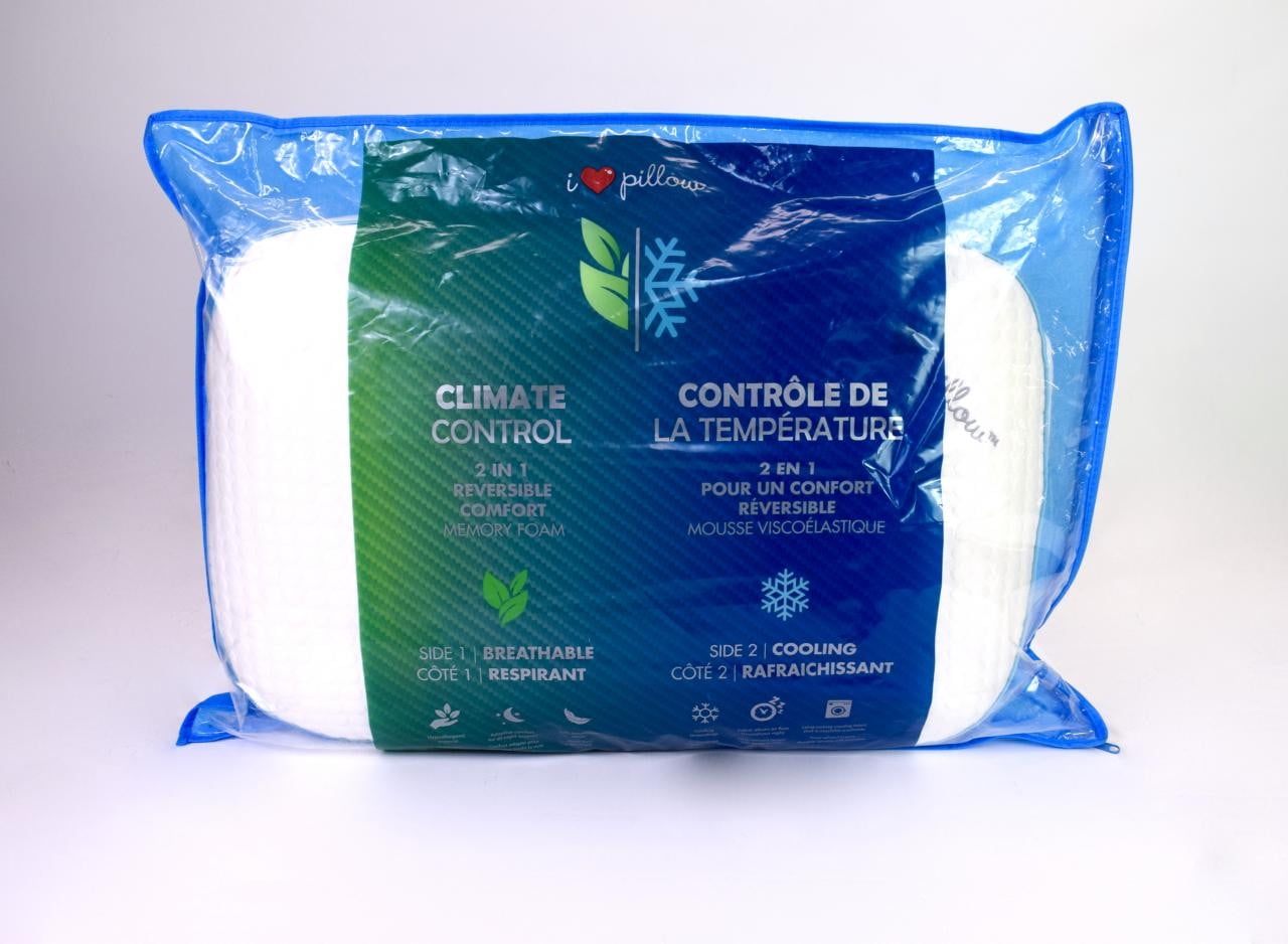 I Love Pillow Climate Control Memory Foam Pillow Walmart Canada